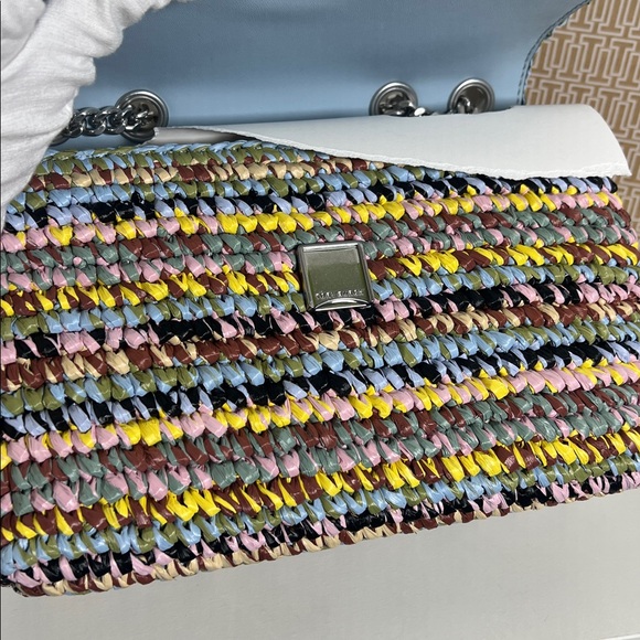 NWT Tory Burch Willa Raffia Small Shoulder Bag - Picture 9 of 16